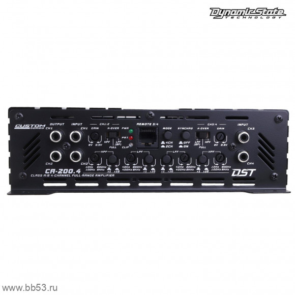 Dynamic State CA-200.4 CUSTOM [RMS: 4x200W (4 Ом) 4x300W (2 Ом)/2х600W (4Ом)]