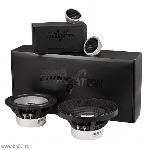 Kicx Sound Civilization AL165.5 + TW AL25 [16см/2х комп./70Вт ном./88Дб/4 Ом/50 - 20000 Гц]