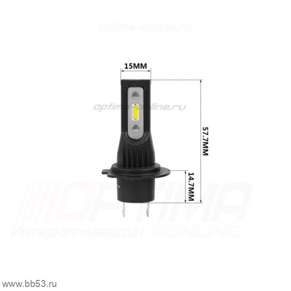 H7 OPTIMA LED QVANT комплект светодиодных ламп 1500Lm/12-24V/13W/5000K/2шт