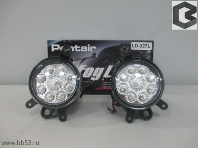 ВАЗ Приора Фара противотуманная светодиодная LD-327L под БОШ (LED, белая, на Ладу Приора), 2 шт.