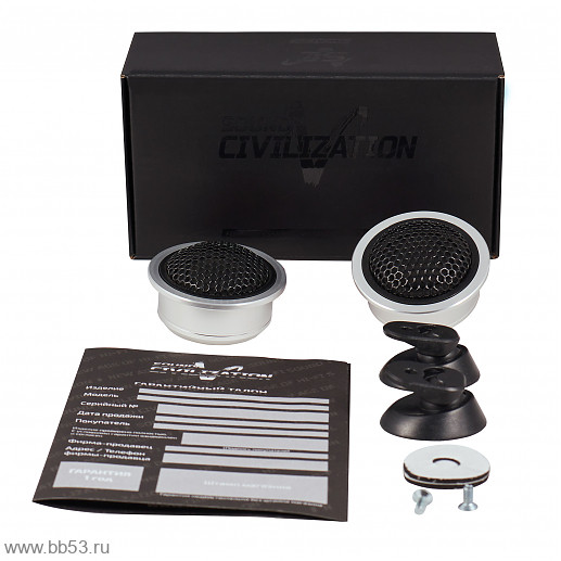 Kicx Sound Civilization TW AL25 [25.4мм/ВЧ динамики/RMS 30Вт/90Дб/купол шелк/3000 - 20000 Гц/2шт]