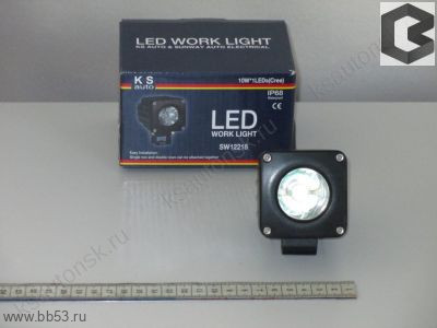 Прожектор светодиодный SW-12218 1 CREE диод 10W рассеиваемый flood [комплект 1 шт., 12/24V]