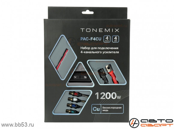 Tonemix PAC-T4CU [2х/МЕДЬ/5м RCA/силовой 4GA 5+1м/акуст. провода 16GA 15м/60А]