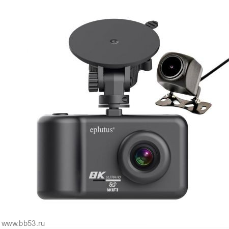 Eplutus DVR-948 [видеорег. 8К/4К/2.5К/1080Р (30к/с) /Wi-Fi/170гр/3" сенсор]