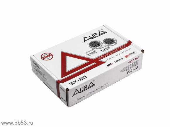 AURA SX-20 [28мм./купольный диффузор/RMS 51Вт/MAX 151Вт/89Дб/3500 - 23000 Гц/4 Ом/кроссоверы/2шт]