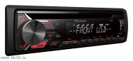 Pioneer DEH-1900UB [mp3/front USB/front AUX in/EQ/1 RCA/красная подсветка/2017]