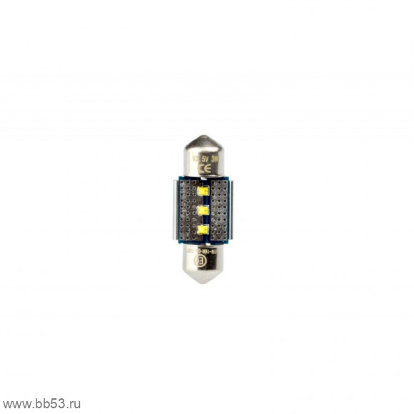 Лампа светодиодная 11-28 Optima Premium Festoon PHILIPS CAN (SV8,5), 3W, 5100K, салонная, 12v