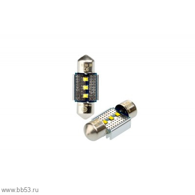 Лампа светодиодная 11-28 Optima Premium Festoon PHILIPS CAN (SV8,5), 3W, 5100K, салонная, 12v