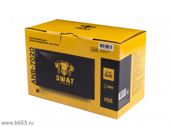 SWAT ANB-7020 [7"/БЕЗДИСКОВАЯ/ANDROID 10/Bluetooth/USB/SD/WiFi/GPS]