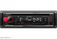 Kenwood KDC-BT510U [CD/USB/MP3/BT/Android/AUX/EQ/1 RCA/красная подсветка/съемная панель/2017]