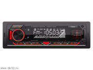 AURA AMH-301BT [без CD/BT/mp3/2USB/SD/EQ/2 RCA sub control/красная подсветка/несъемная панель]
