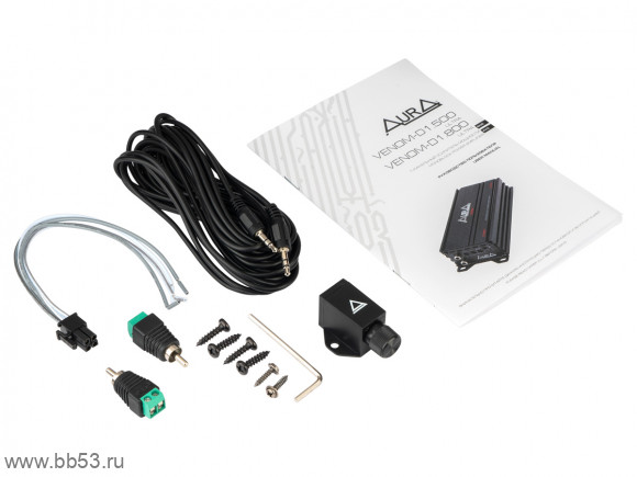 AURA VENOM-D1.500 ULTRA [ном. 220Вт (4 Ом),350Вт (2 Ом),500Вт (1 Ом)/20Гц-250Гц/Hi-Level input]