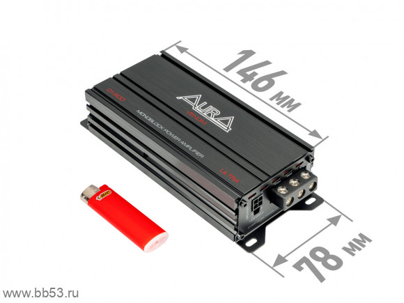AURA VENOM-D1.500 ULTRA [ном. 220Вт (4 Ом),350Вт (2 Ом),500Вт (1 Ом)/20Гц-250Гц/Hi-Level input]