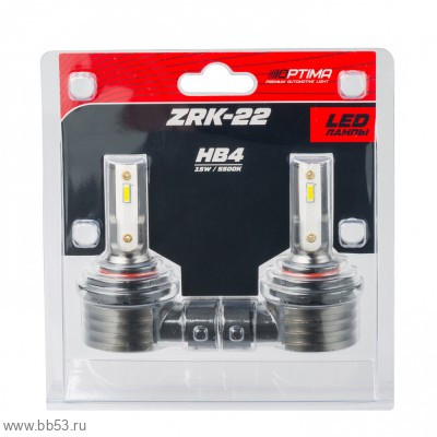 HB4 OPTIMA LED ZRK-22 комплект светодиодных ламп 1500Lm/12V/15W/5500K/2шт