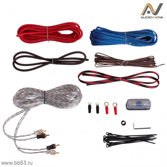 Audio Nova AKA8.20 [2x кан.RCA вит.пара 5м/силовой 8GA 6м/акусти.провода 10м/40А]