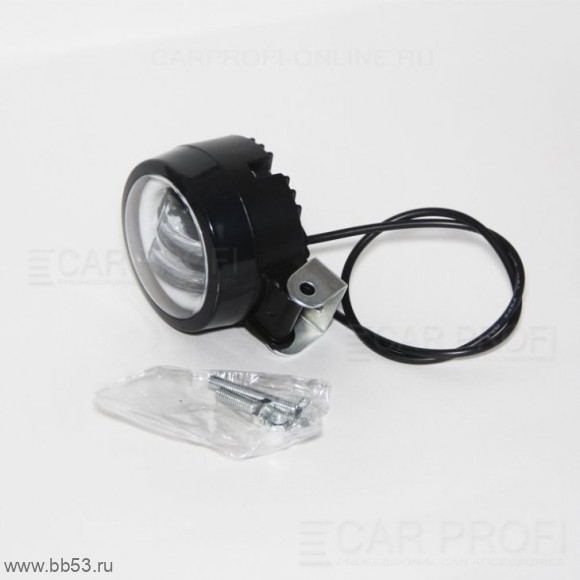 Прожектор светодиодный CP-20R Spot направленный круглые СТГ 20W CREE + ДХО [1 шт., 9-32V]