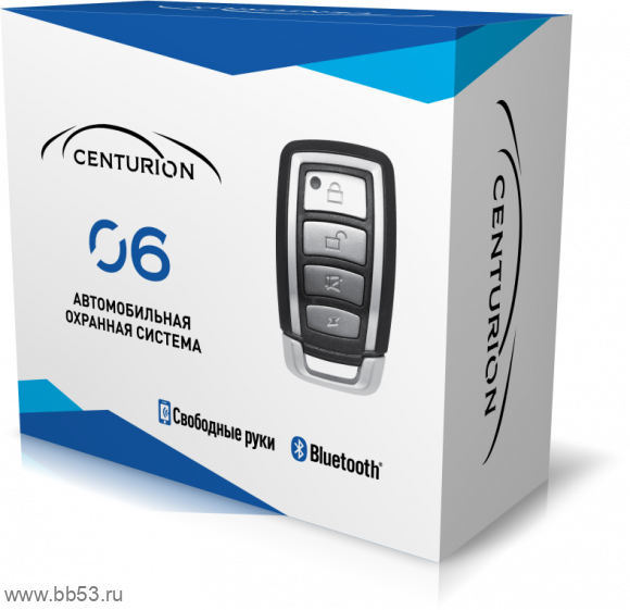 Centurion 06BT [BT(Свободные руки)1-way/2 кан./доп. реле/датч. удара/2 брелока/упр. багажника]