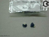 Лампа светодиодная Т5 (W2,0-4,6d) синяя, 1 SMD диод (б/цокольная малая) 12v патрон MFN3B
