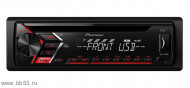 Pioneer DEH-S100UB [mp3/front USB/front AUX in/EQ/1 RCA/красная подсветка/2018]