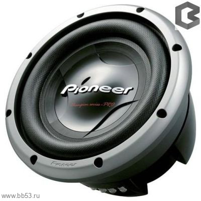 Pioneer TS-W3002D4 [12"/1000Вт ном/3500Вт макс./90Дб/4 + 4 Ом/диффузор базальт и карбон]