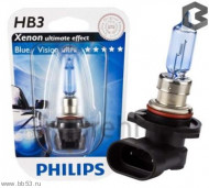 HB3/9005 Philips BLUE VISION [блистер 1шт. 55W P20d]