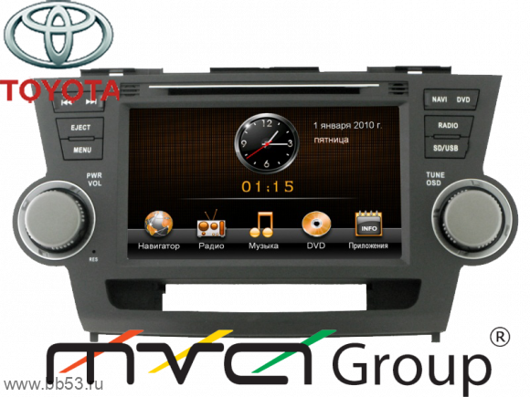 Intro CHR-2278HL Toyota Highlander [штатная магнитола для Toyota Highlander (->2012)]