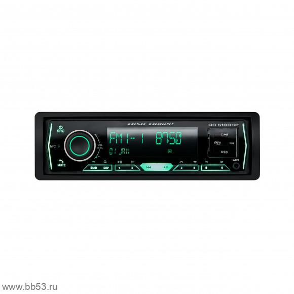 Deaf Bonce DB-510DSP [без CD/BT/mp3/USB/Type-C/EQ 28 полос/4 RCA sub control/ПРОЦЕССОР]