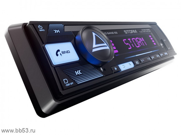 AURA Storm 525BT [BT/mp3/FLAC/USB/SD/EQ/3 RCA sub control/несъемная панель/2-Zone/пульт]