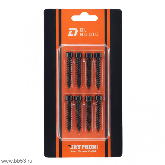 DL Audio Gryphon Lite Hex Screw 6MM 8шт [саморез]