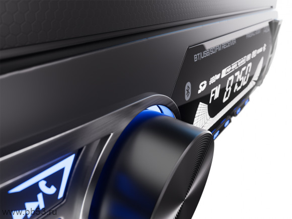 AURA AMH-202BT [без CD/BT/mp3/USB/SD/EQ/2 RCA sub control/синяя подсветка/несьмная панель]