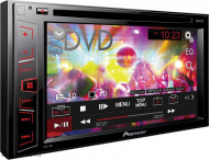 Pioneer AVH-190 [6,2"CD/DVD/mp3/USB/AUX/2 AV In/2 RCA out/красная подсветка/2017]